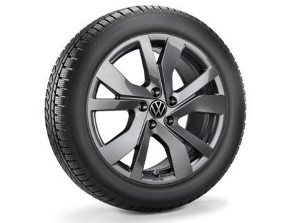 Koło zimowe VW Tiguan III & Tayron z oponą Bridgestone, R18, lewe