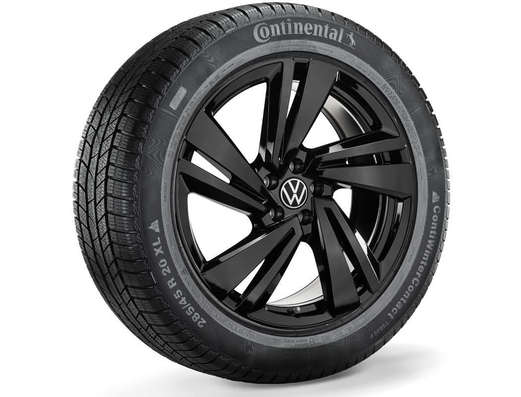 Koło zimowe VW Touareg  z oponą Continental, R20, prawe